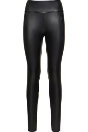 Womens Faux Leather Trousers  High Waisted Leather Trousers  Next