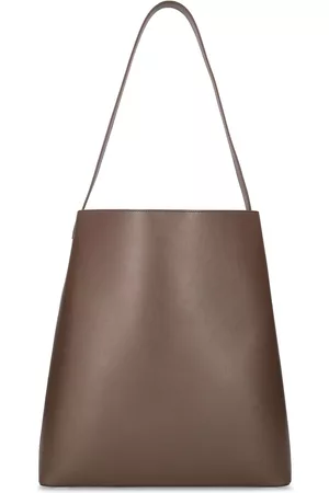 Sac Midi Grain Leather Shoulder Bag