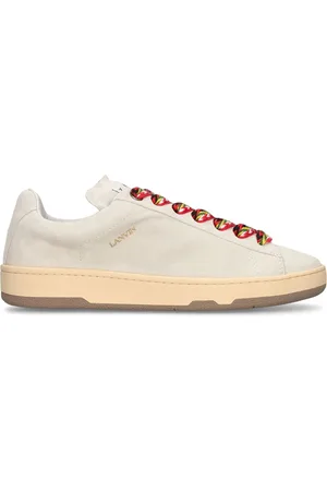Lanvin Lite Curb Leather Low Top Sneakers