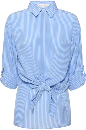Michael Kors Striped Silk Crepe Shirt