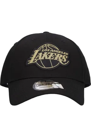 New Era Curved Brim Purple Logo 9FORTY Neon Outline Los Angeles Lakers NBA  Black Adjustable Cap