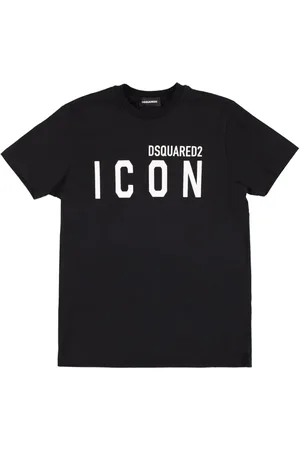 Dsquared2 Icon Print Cotton Jersey T-shirt W/logo
