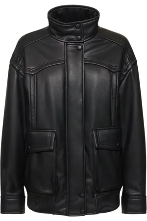 Black Faux Leather Vest Rick Vaughn