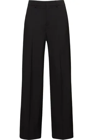 VALENTINO Tailored Wool Straight Pants