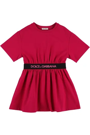 Dolce & Gabbana Logo Tape Cotton Jersey Dress