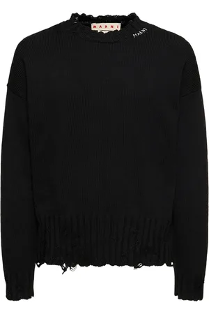 Marni Logo Cotton Knit Boxy Sweater