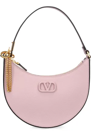 VALENTINO GARAVANI Mini V Logo Signature Leather Hobo Bag