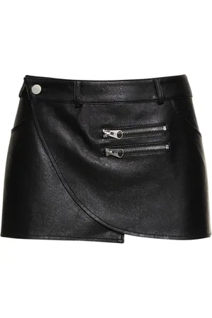 Talia metallic faux leather mini skirt - Alix Nyc - Women