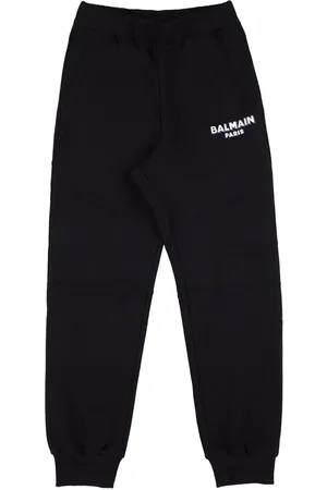 Organic cotton sweatpants w/logo - Balmain - Girls