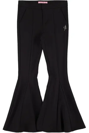 MISS BLUMARINE Punto Milano Viscose Flared Pants