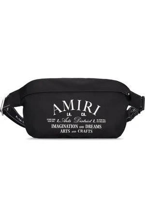 AMIRI Chemist Leather-Trimmed Denim Belt Bag for Men