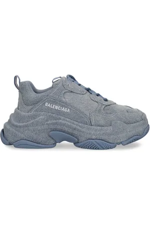 Balenciaga 60mm Triple S Denim Sneakers