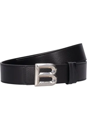 Saint Laurent Monogram Narrow Belt With Square Buckle In Nappa Leather White /Gold