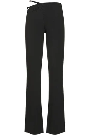 GCDS Bling Cutout Viscose Blend Pants