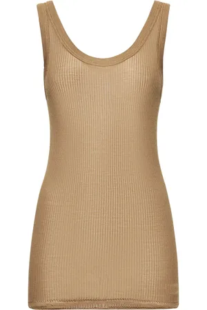 LEMAIRE Seamless Ribbed Silk Tank Top
