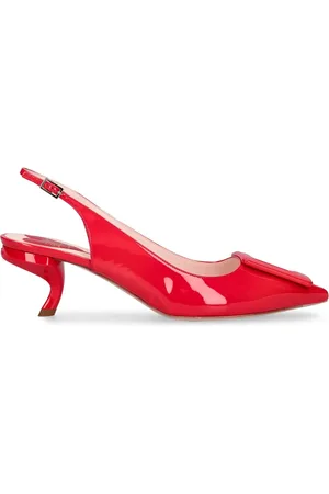 Roger Vivier Lvr Exclusive Virgule Leather Heels