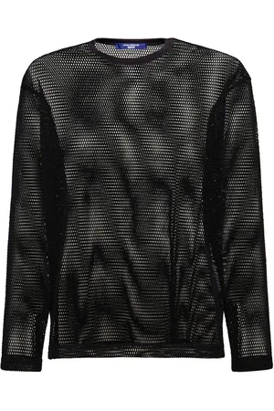 Oversized Fit Printed mesh T-shirt - Black/New York City 83 - Men