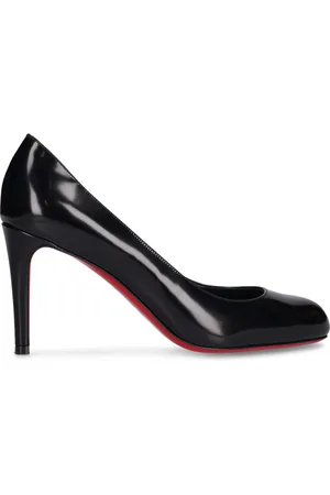 Christian louboutin black open toe online heels