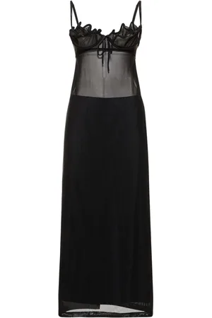 Y / PROJECT Sleeveless Mesh Midi Dress