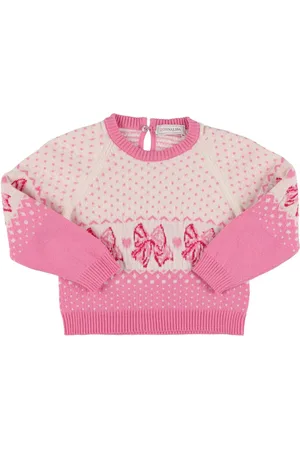 GIRL Pink Pearl Embellished Sweater