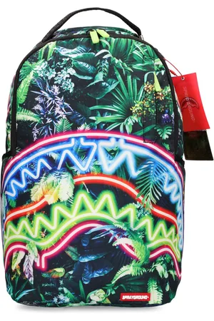 SPRAYGROUND BACKPACK SHARK SHAPE CHECK SAVAGE Unisex Green