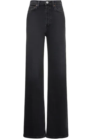 RE/DONE 70s Ultra High Rise Wide Cotton Jeans