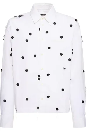 Jacquemus White & Black Le Papier 'La Chemise Jean' Shirt for Men