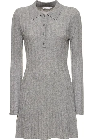 Reformation Walsh Collared Cashmere Mini Dress
