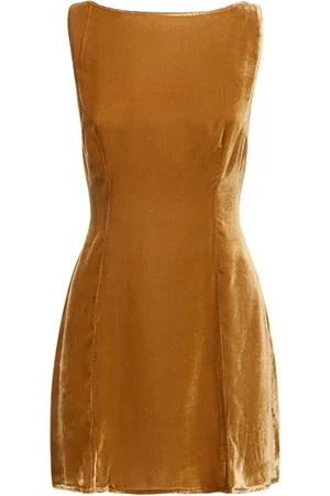 Reformation Brisbane Velvet Mini Dress