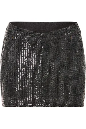 ROTATE Sequined Twill Mini Skirt