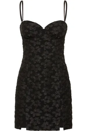 ROTATE 3d Jacquard Mini Dress