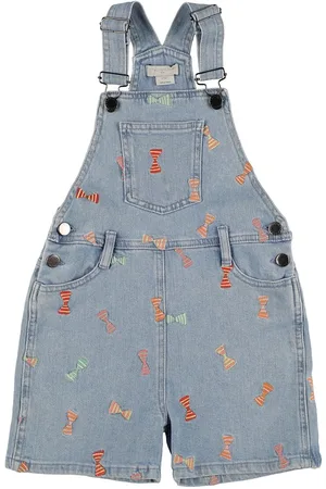 Stella McCartney Organic Embroidered Denim Overalls