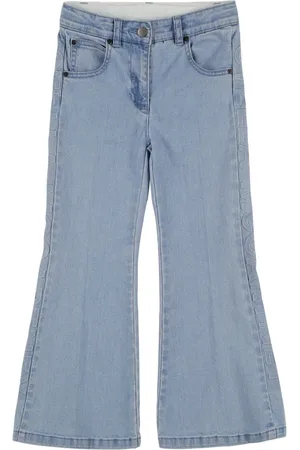 Stella McCartney Embossed Cotton Denim Jeans