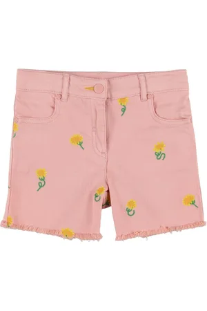Stella McCartney Embroidered Organic Denim Shorts