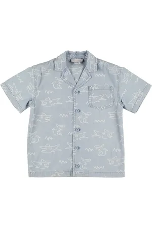 Stella McCartney Printed Light Cotton Denim Shirt