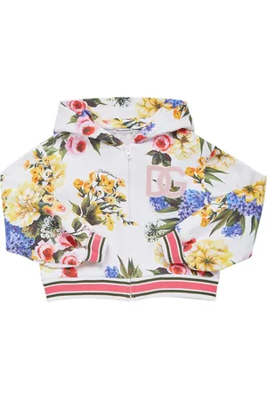 Dolce & Gabbana Flower Printed Cotton Hoodie