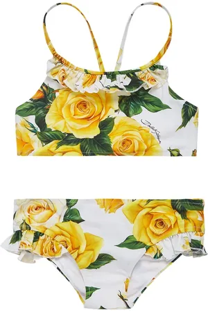 Dolce & Gabbana Flower Printed Bikini Set