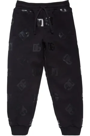 Dolce & Gabbana All Over Printed Logo Cotton Sweatpants