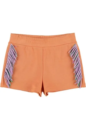 Stella McCartney Organic Cotton Sweat Shorts W/ Fringes