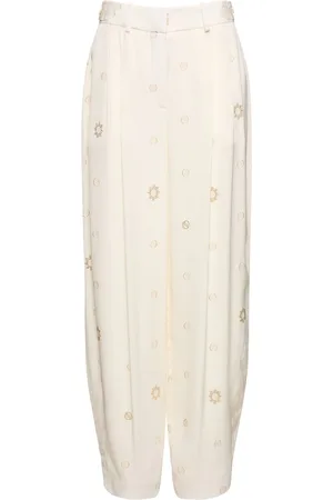 Stella McCartney Embellished Viscose Wide Pants