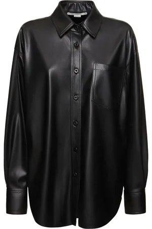 Stella McCartney Faux Leather Oversized Shirt