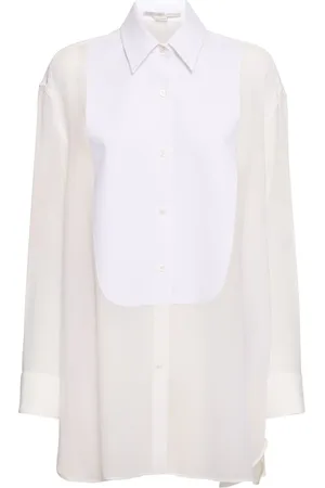 Stella McCartney Silk Chiffon Tuxedo Shirt