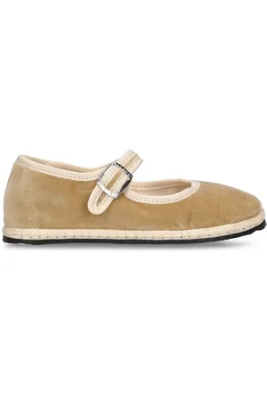 VIBI VENEZIA Cotton Velvet Mary Jane Loafers