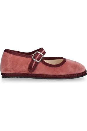 VIBI VENEZIA Cotton Velvet Mary Jane Loafers