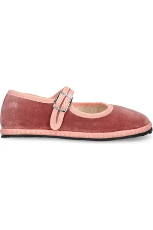 VIBI VENEZIA Cotton Velvet Mary Jane Loafers