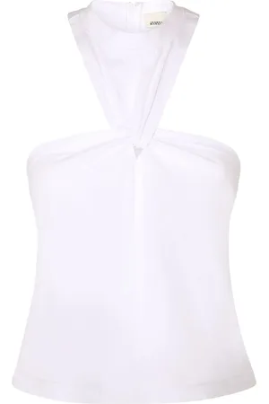 Isabel Marant Zineba Triangle Cutout Cotton Top