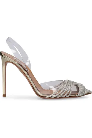 Aquazzura 105mm Gatsby Embellished Pvc Pumps