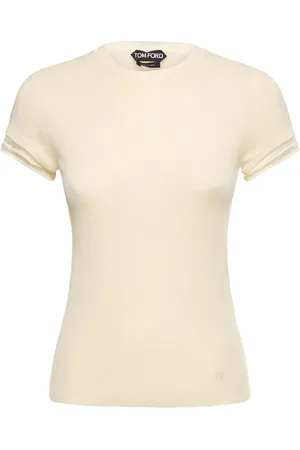Tom Ford Cashmere & Silk Knit Short Sleeve Top