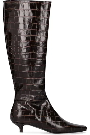Totême 35mm The Slim Knee Leather Boots