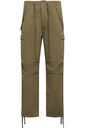 New Enzyme Straight-Leg Cotton-Twill Drawstring Cargo Trousers